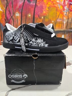 Osiris Serve Maxx 242 Praying Hands Men's Size 8 Troma Skateboarding Deadman